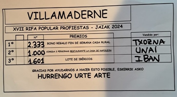 2024 sorteo
